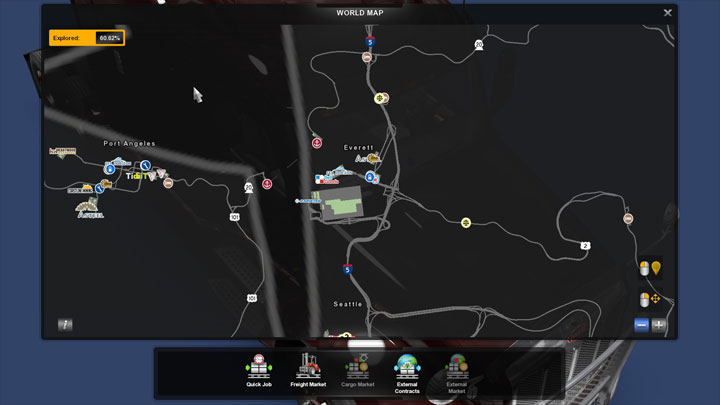 American Truck Simulator mod ATS Google Maps Navigation v.2.6