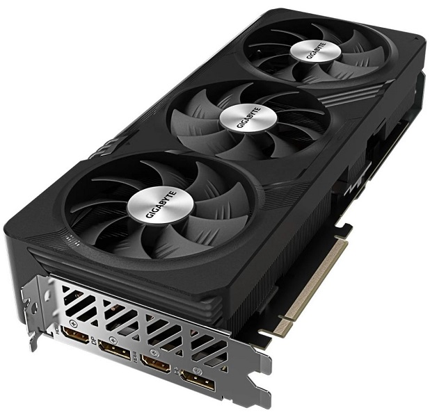 Gigabyte Radeon RX 7700 XT Gaming OC to trzywentylatorowa konstrukcja z dobrą kulturą pracy. Źródło: Gigabyte