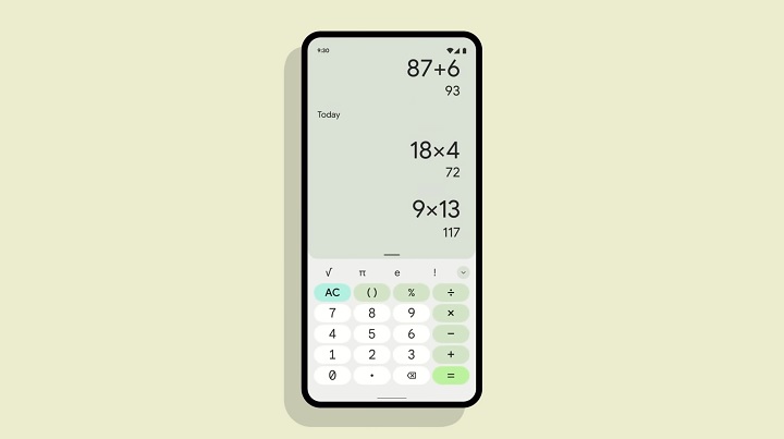 Inną aplikacją systemową, którą Google pokazało w ramach wersji testowej Androida 12, był kalkulator. - Android 12 - wszystko co warto wiedzieć. Premiera pierwszych telefonów z nowym systemem - dokument - 2022-05-31