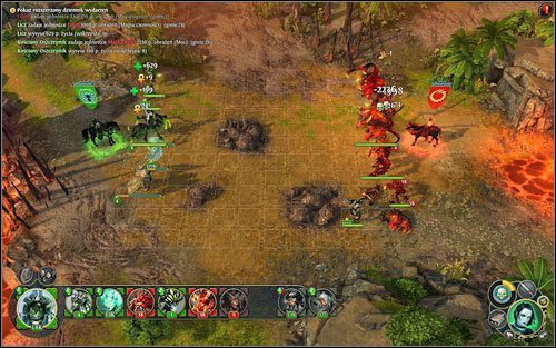 Minusem demonów jest to, że nie można ich leczyć - przez to starcia z nekromantami bywają bardzo wymagające. - Bitwa w polu | Taktyka pola bitwy | Inferno w Might & Magic Heroes VI - Might & Magic: Heroes VI - poradnik do gry