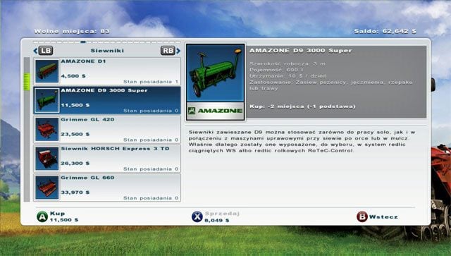 Zakup nowych urządzeń - siewnik | Uprawa ziemi w Farming Simulator 2013 ...