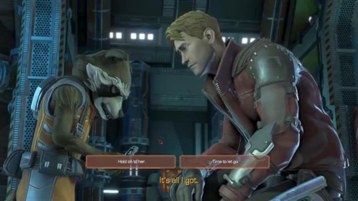Czeka cię kolejny wybór w tym epizodzie - Rozdział 6 - Space Oddity | Epizod 2 - Under pressure | Guardians of the Galaxy - Guardians of the Galaxy: The Telltale Series - poradnik do gry