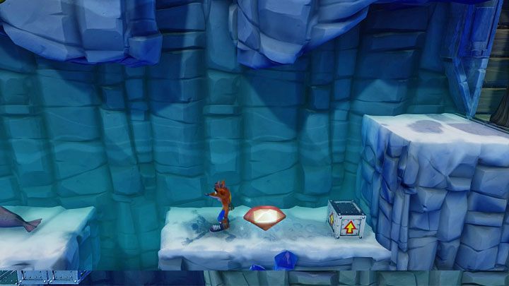 crash bandicoot 2 red gem snow go