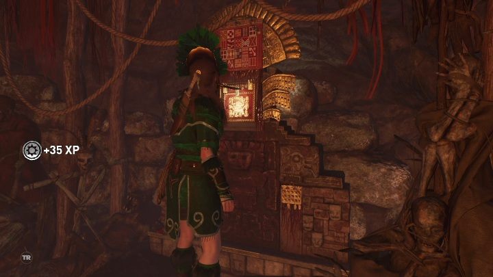 Znajdziesz ten mural po wejściu do krypty - Murale w Ukrytym Mieście | Sekrety w Shadow of the Tomb Raider - Shadow of the Tomb Raider - poradnik do gry