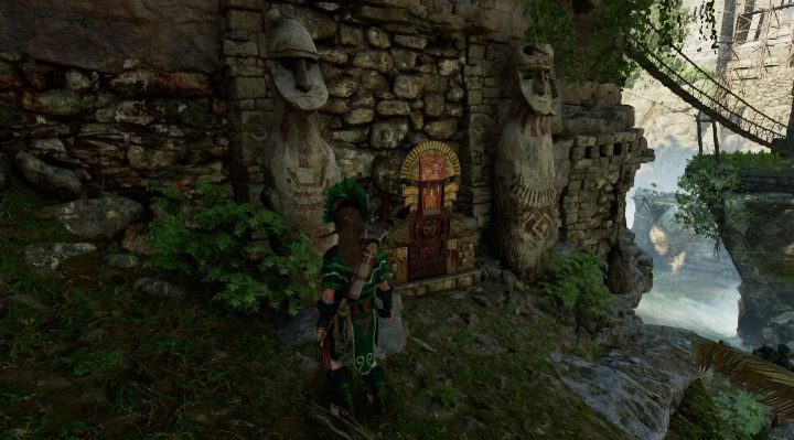 Aby dostać się do tego muralu musisz zejść po skałach z obozowiska Temple of Kukulkan - Murale w Ukrytym Mieście | Sekrety w Shadow of the Tomb Raider - Shadow of the Tomb Raider - poradnik do gry
