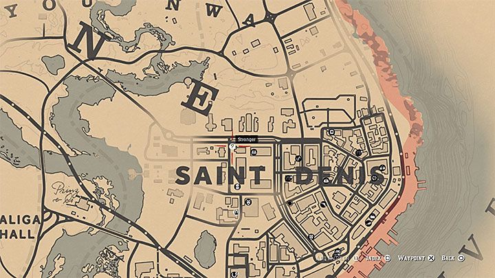 Saint denis rdr 2 карта