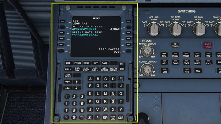 Flight Simulator Komputer pokładowy MCDU jak