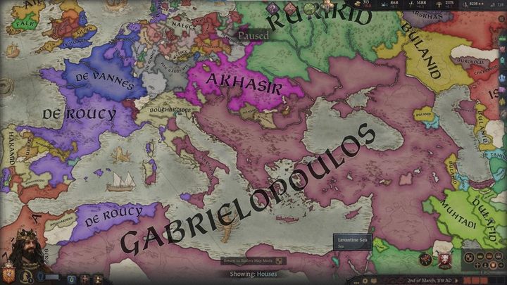 Widok dynastii - Crusader Kings 3: Tryby mapy - Crusader Kings 3 - poradnik do gry