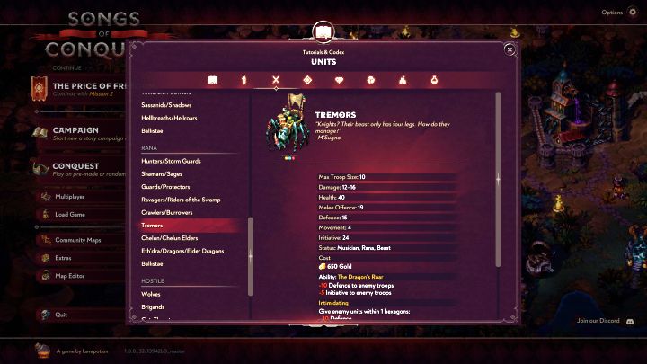 Треморы - Songs of Conquest: лучшие юниты - Songs of Conquest - руководство по игре