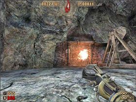 Obchodzimy ją po rusztowaniu dookoła - 6.9 Jaskinia cz.10 | Painkiller Battle Out of Hell - Painkiller: Battle Out of Hell - poradnik do gry