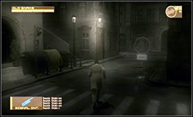 Schowaj się za autem i poczekaj, aż agent przejdzie przez ulicę - Eastern Europe - Midtown Sector | Akt trzeci Metal Gear Solid 4 - Metal Gear Solid 4: Guns of the Patriots - poradnik do gry