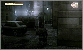 Kawałek dalej ujrzysz placyk, na którym znajduje się kilku strażników - Eastern Europe - Midtown Sector | Akt trzeci Metal Gear Solid 4 - Metal Gear Solid 4: Guns of the Patriots - poradnik do gry