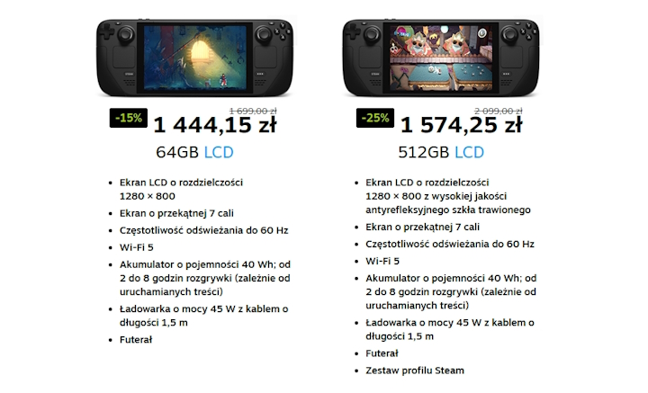 Źródło: Valve. - Valve wyprzedaje ostatnie Steam Decki z ekranem LCD. Wersję 512 GB można kupić o 25% taniej - wiadomość - 2024-09-13