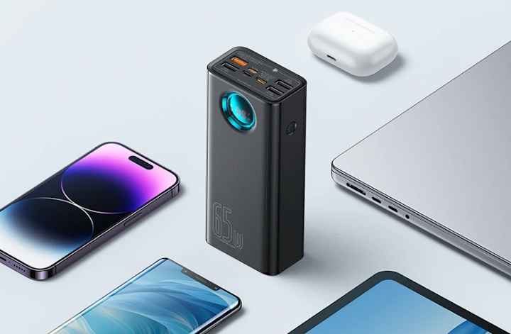 Źródło: Baseus, grafika promocyjna. - 26 800 mAh pojemności i 65 W mocy - popularny powerbank Baseus Ambilight jest teraz tańszy niż podczas Amazon Prime Day! - wiadomość - 2024-08-27