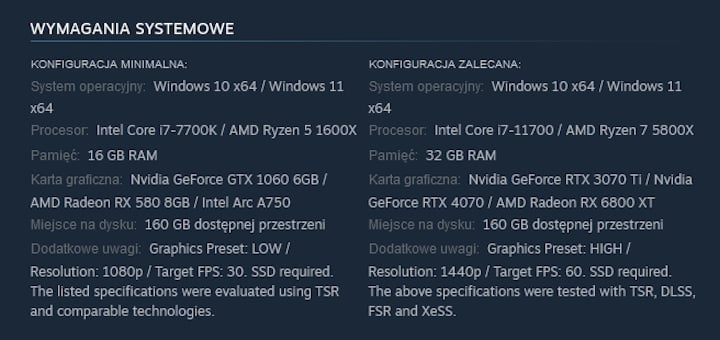 Źródło: Steam - Twórcy STALKER-a 2 cofnęli bana dla użytkownika Steama, który zarzucił im kłamstwo w oficjalnych wymaganiach sprzętowych - wiadomość - 2024-11-15