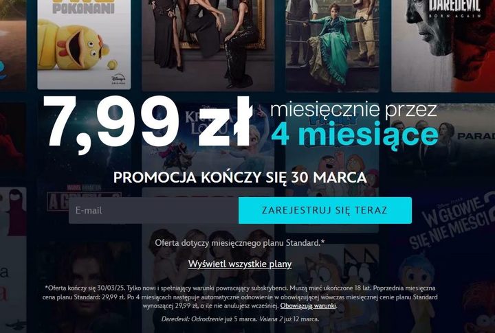 Screen ze strony www.disneyplus.com - Disney Plus za 8 zł na miesiąc. Oto kto może skorzystać na mocnej promocji - wiadomość - 2025-03-05