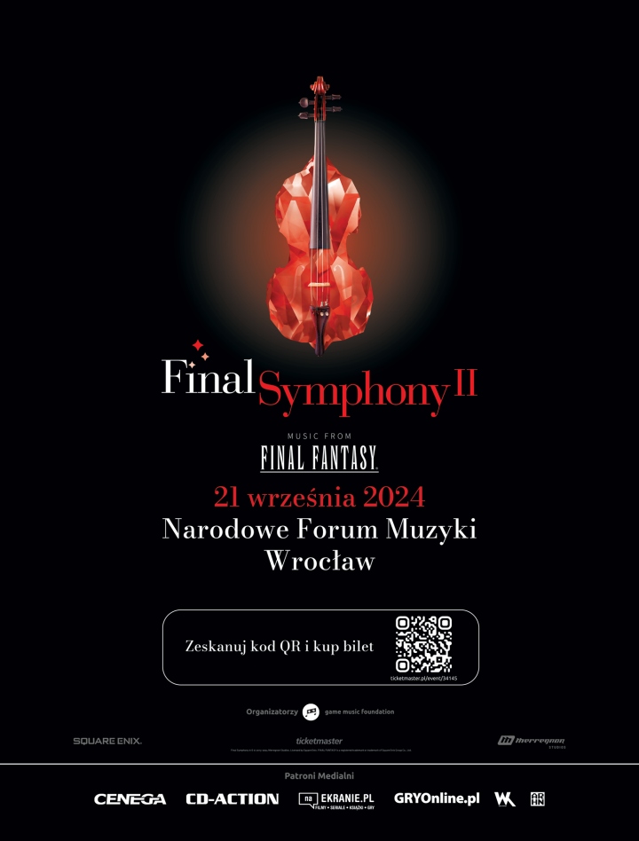 Źródło: Game Music Foundation - Poznajcie kolejne atrakcje oficjalnego koncertu Final Fantasy we Wrocławiu! Final Symphony 2 odbędzie się już w tym miesiącu - wiadomość - 2024-09-03