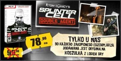 Tom Clancy's Splinter Cell: Double Agent - promocja w sklepie internetowym Cenega Poland. - ilustracja #1