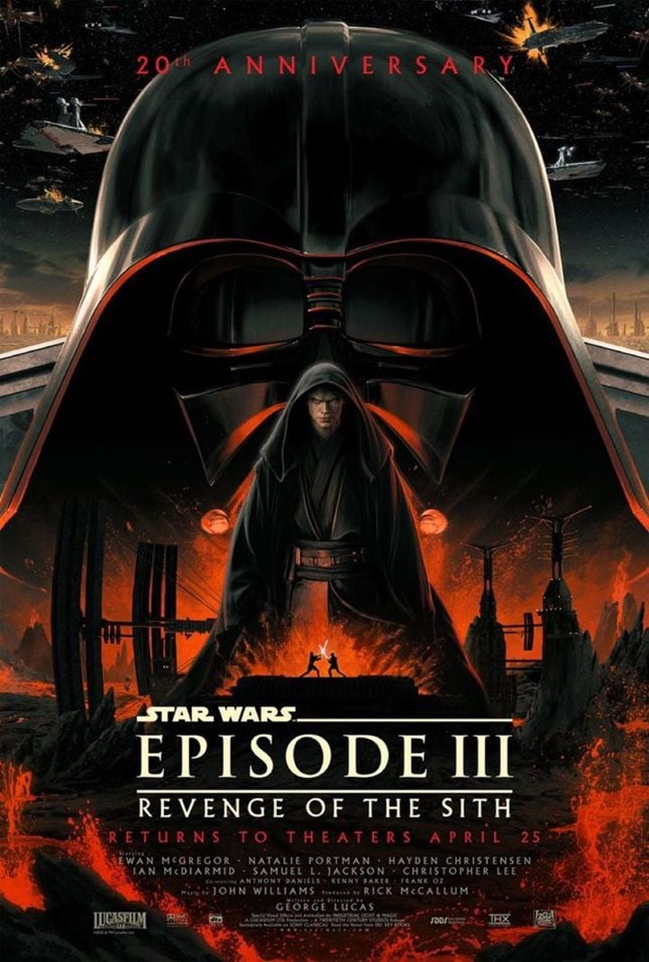 Gwiezdne wojny: Część III - Zemsta Sithów, George Lucas, Lucasfilm, 2005 - Po 20 latach Zemsta Sithów wróci do polskich kin. Wiemy, kiedy ruszy przedsprzedaż biletów na rocznicowe seanse kultowego filmu Star Wars - wiadomość - 2025-03-21