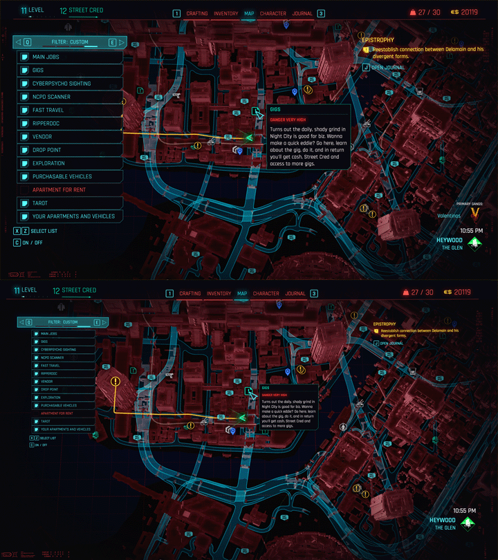 Cyberpunk 2077 mod Smaller Text and Menus v.1.1.3