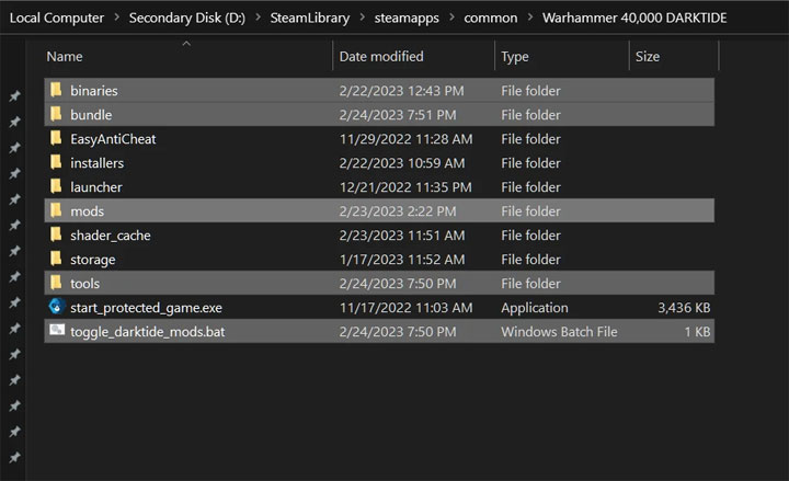 Warhammer 40,000: Darktide mod Darktide Mod Loader v.2.3.3.2.3