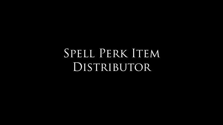 The Elder Scrolls V: Skyrim Special Edition mod Spell Perk Item Distributor v.4.1