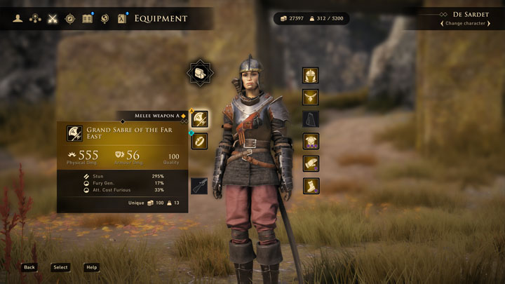 GreedFall mod Better Legendary Items v.1.0