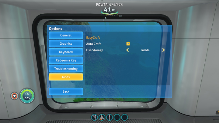 Subnautica: Below Zero mod EasyCraft Below Zero v.1.0.2