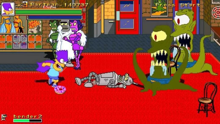 The Simpsons: Arcade Game gra The Simpsons TreeHouse of Horror [FREE FAN GAME]