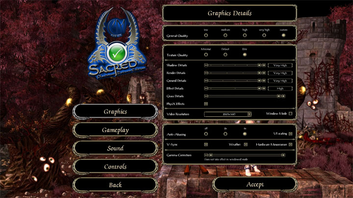 Sacred 2: Fallen Angel mod Elite GFX Original Texture Overhaul v.15052023