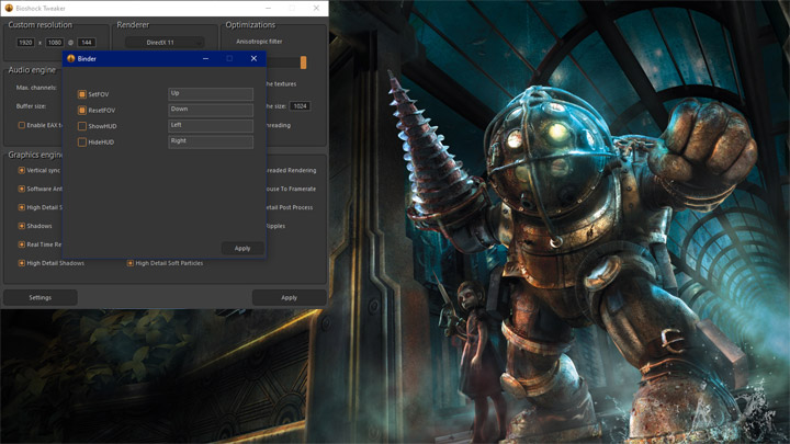 BioShock Remastered mod BioShock Tweaker v.1.20