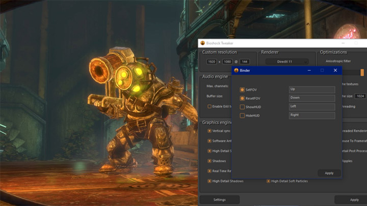 BioShock 2 Remastered mod BioShock Tweaker v.1.2.0