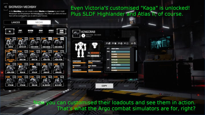 BattleTech mod Skirmish Inventory Unlock v.1.1