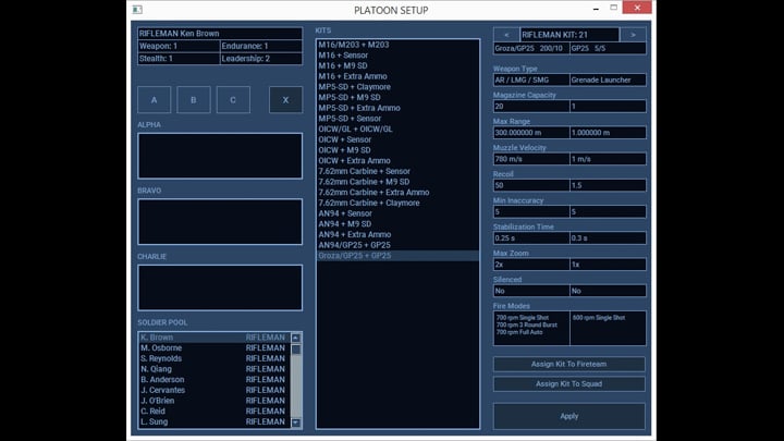 Tom Clancy's Ghost Recon mod Platoon Setup Tool v.1.0.1