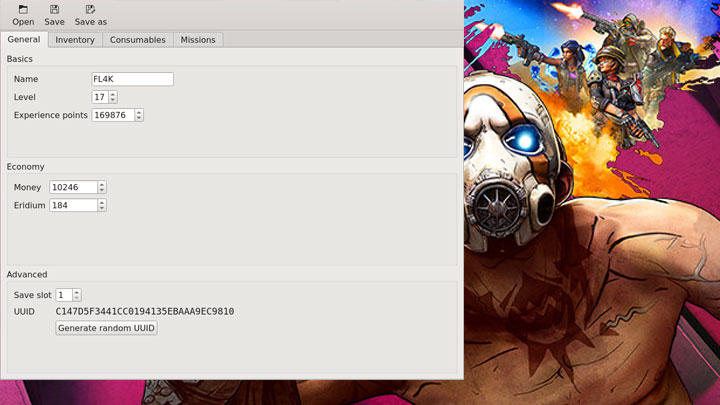Borderlands 3 mod Savegame Editor v.1.0.1.3.2