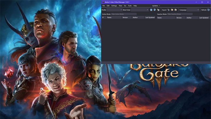 Baldur's Gate 3 mod BG3ModManager v.1.0.8.1