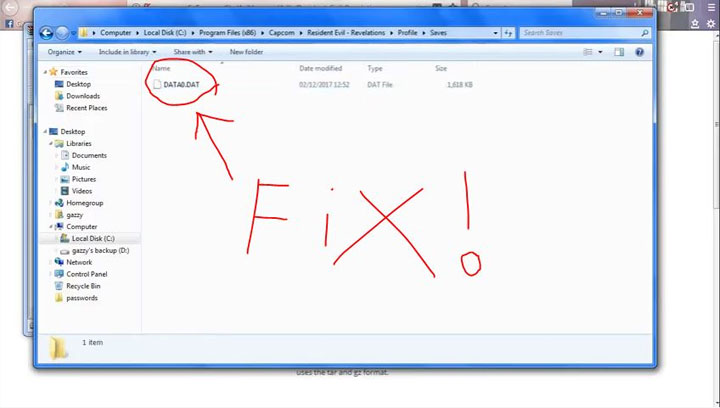 Resident Evil: Revelations mod Resident Evil: Revelations Save Data Fix v.3092019