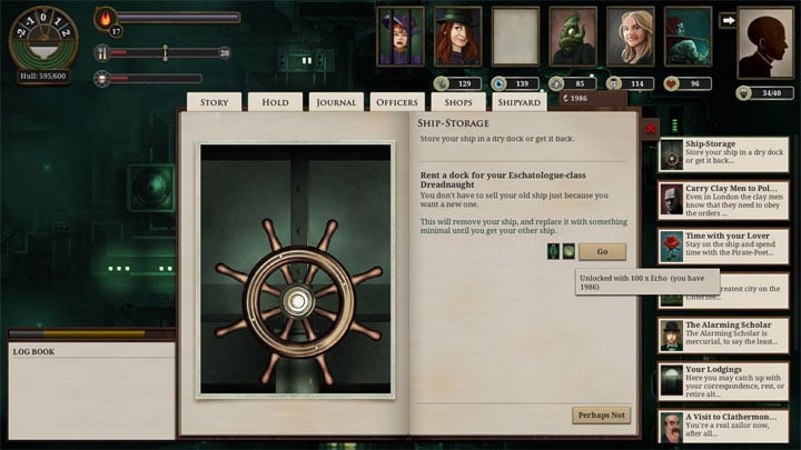 Sunless Sea mod Ship-Storage v.1.1b