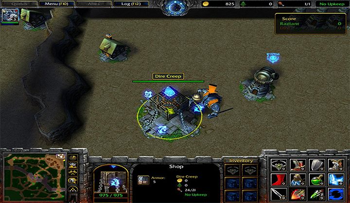 Warcraft III: The Frozen Throne mod Dota 2 remake 3vs3 v.1.4