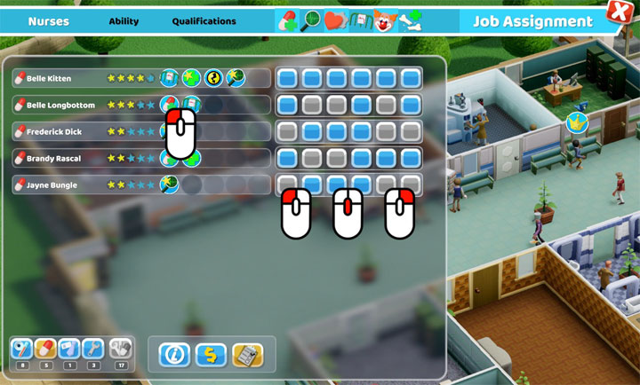 Two Point Hospital mod Job Assign Helper v.1.3.1