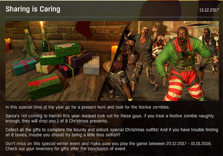 Dying Light mod Wahkah's Candy Event v.1.0