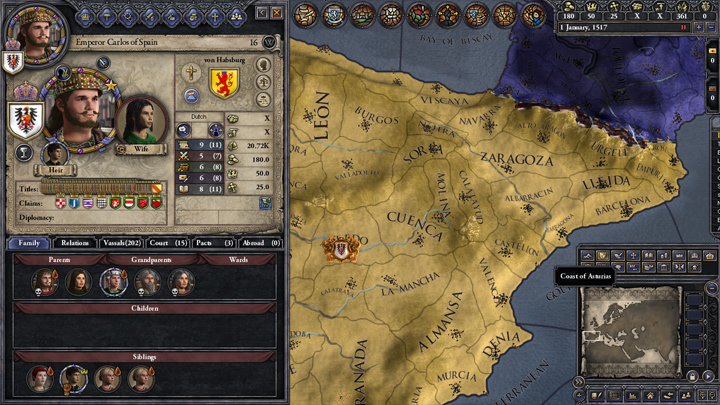 Crusader Kings II: Mroczne Wieki mod AD 1520 - Charles I, Emperor King v.0.9