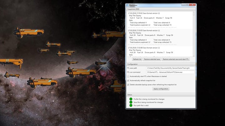 FTL: Faster Than Light mod FTLAutosave v.0.1.2