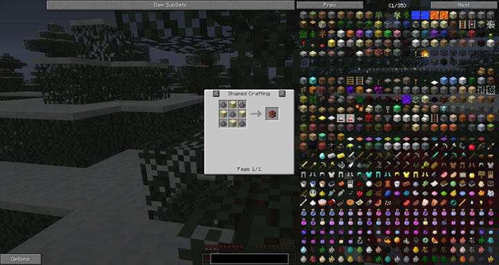 Minecraft mod Not Enough Items  v.2.4.2.2.4.0