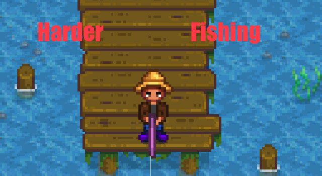 Stardew Valley mod Harder Fishing