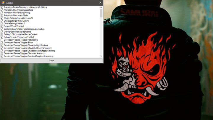 Cyberpunk 2077 mod CyberpunkTweaker - TAA and other