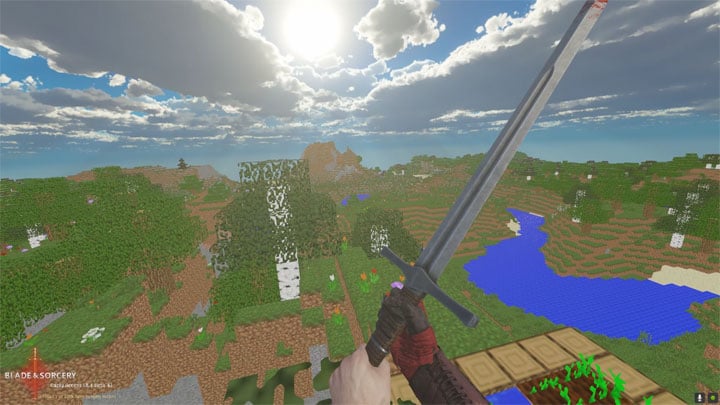 Blade and Sorcery mod Minecraft Map With Village And End Nether U8.4 v.1.0