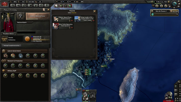 Hearts of Iron IV mod Shinra Alternate History Mod v.0.3