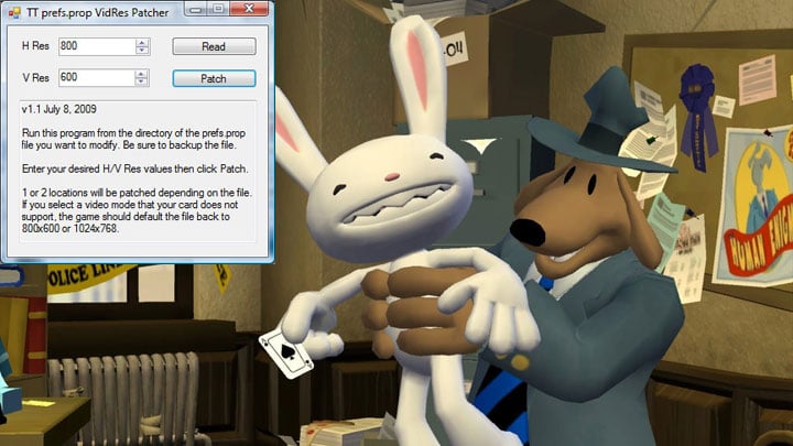 Sam & Max: Sezon 1 mod Tell Tale Games Custom Resolution Tool