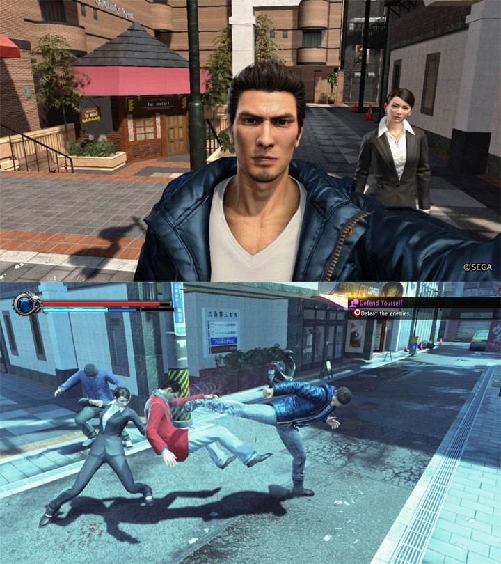 Yakuza Kiwami 2 mod Blue Jacket Kiryu costume from Yakuza 6 Demo v.1.0